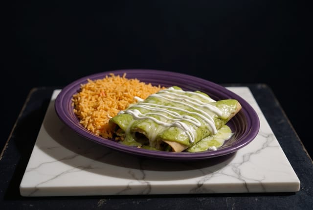 Spinach & Chicken Enchiladas.