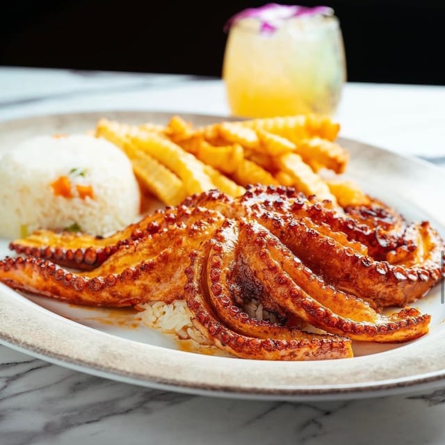 Pulpo Zarandeado.
